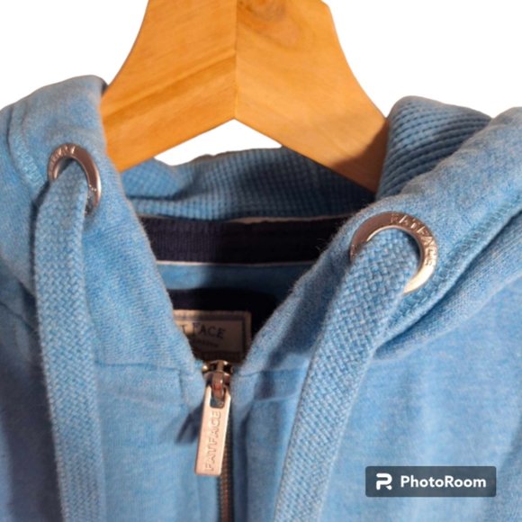 Fat Face Sky Blue Hooded Sweatshirt Full Zipper Closure Size XS - Picture 2 of 10